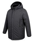 Büyük Beden Kapüşonlu Softshell Mont Astarlı-Antrasit