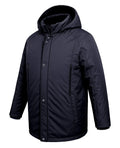 Büyük Beden Kapüşonlu Softshell Mont Astarlı-Lacivert