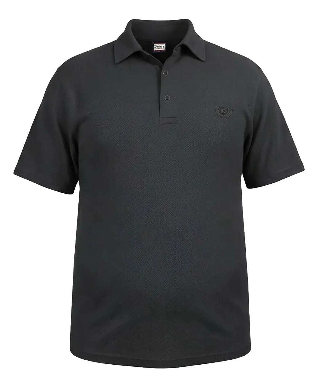 Büyük Beden Dekons Lacost Pike Polo Yaka Tişört Siyah