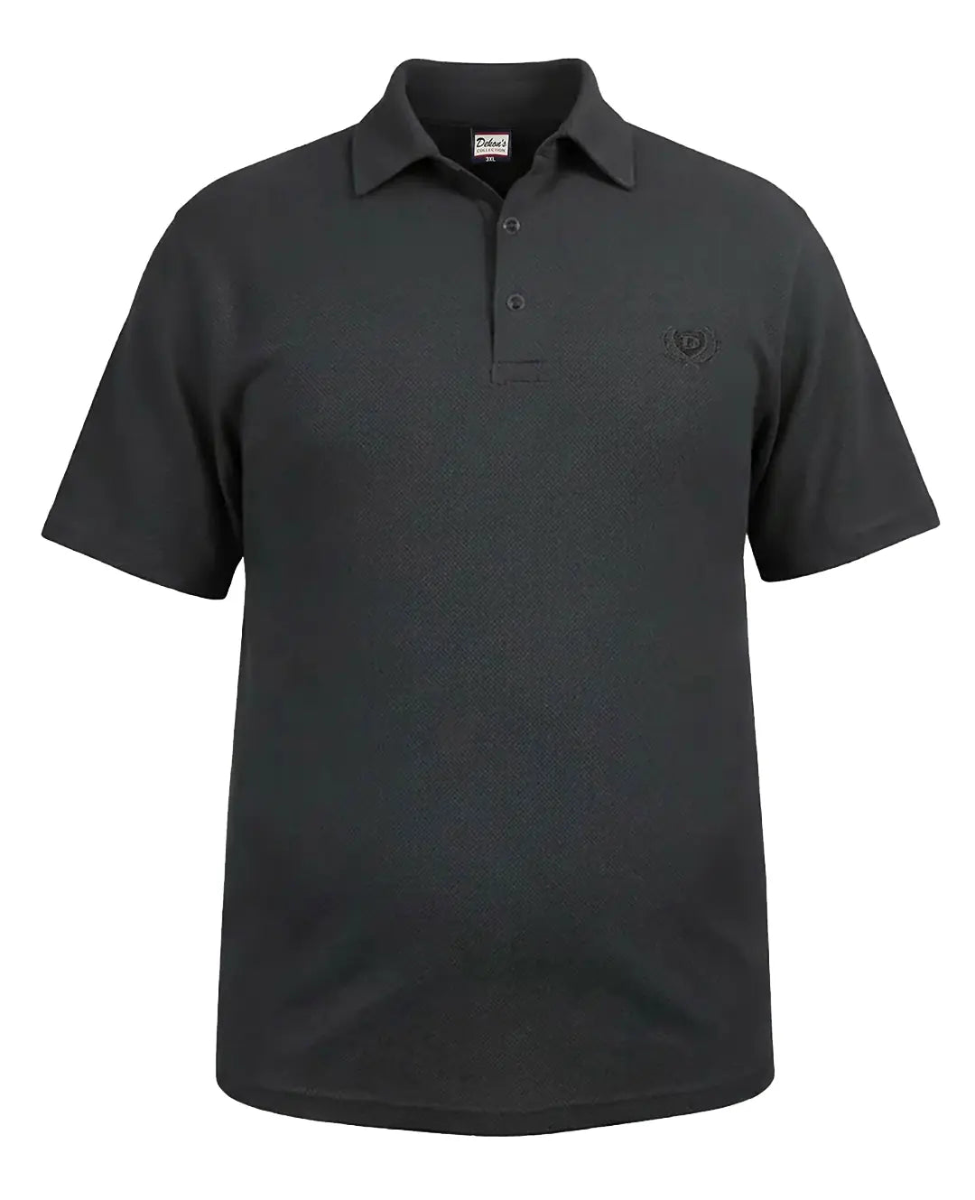 Büyük Beden Dekons Lacost Pike Polo Yaka Tişört Siyah
