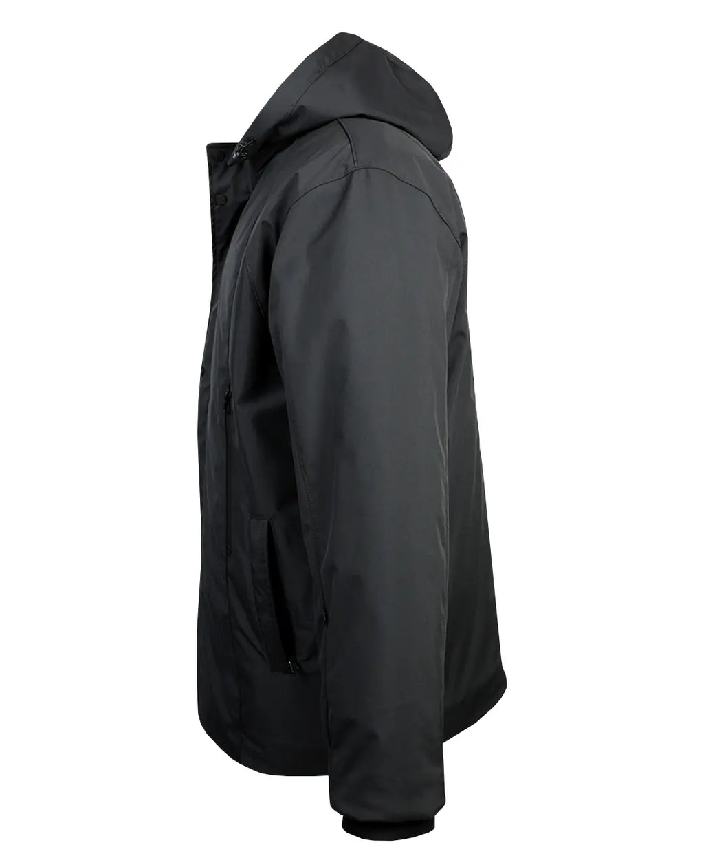 Büyük Beden Kapüşonlu Softshell Mont Astarlı-Antrasit