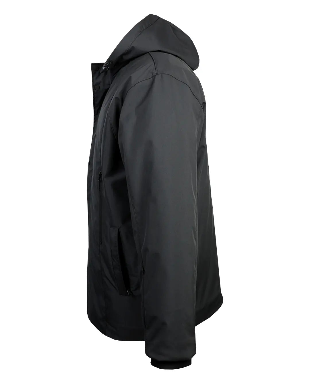 Büyük Beden Kapüşonlu Softshell Mont Astarlı-Antrasit